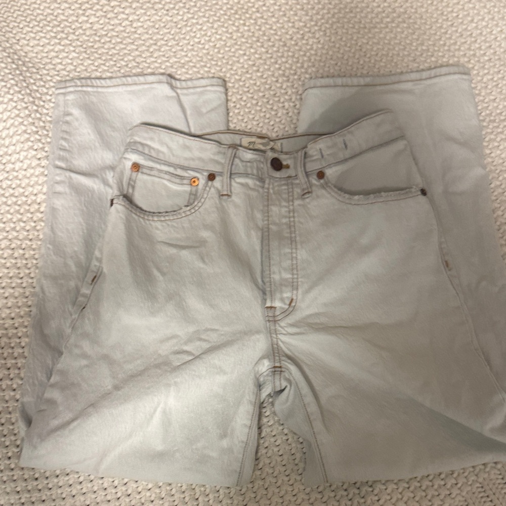 Madewell Light Wash the perfect vintage wide leg crop Jean